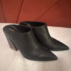 Sam Edelman Black Mules with Pointed Toe